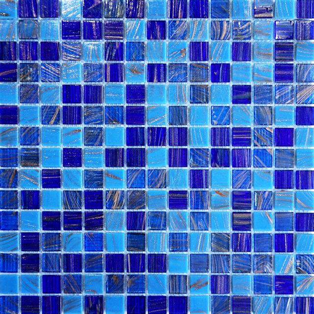 Mosaico de vidro 20x20mm Goldline fabricante Foshan para parede de fundo